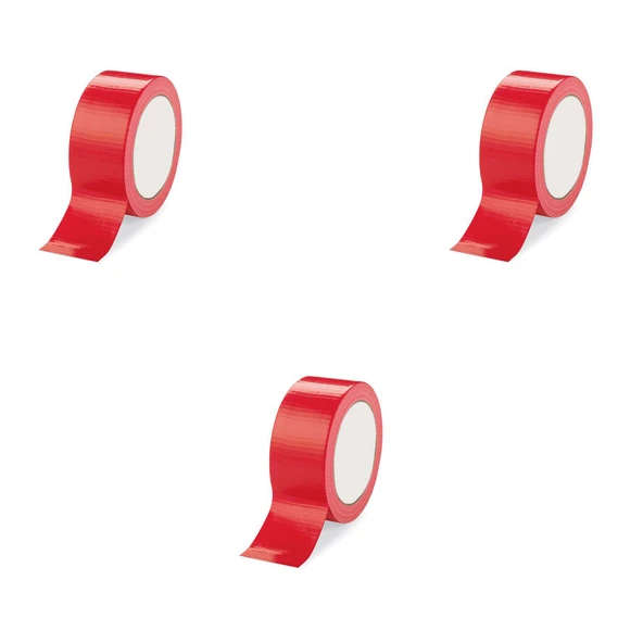 Omeyva Takviyeli Tamir Bandı - İzolasyon Onarım Çadır Bandı - Kırmızı - 48 mm x 10 YRD - 3 Rulo ürün görseli 1