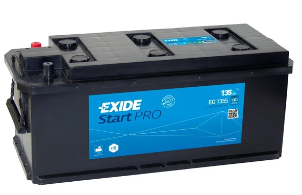 Exide EG1355 12v 135Ah 1000A Start Pro Akü (Üretim Tarihi:2025) ürün görseli 1