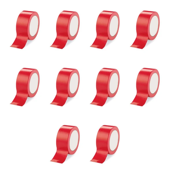 Omeyva Takviyeli Tamir Bandı - İzolasyon Onarım Çadır Bandı - Kırmızı - 48 mm x 10 YRD - 10 Rulo ürün görseli 1