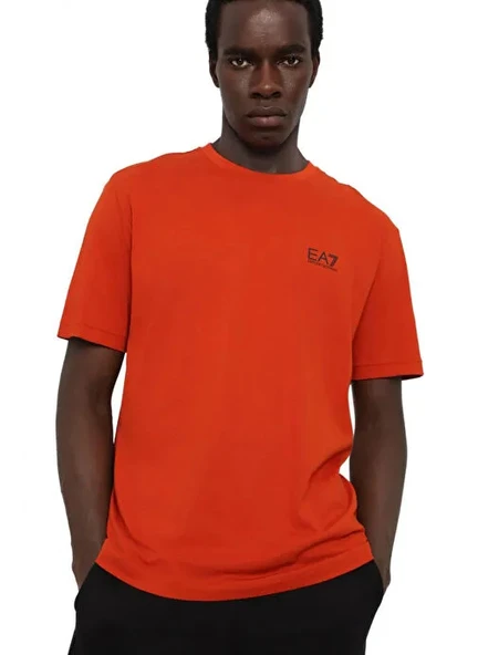 EA7 Bisiklet Yaka Turuncu T-shirt ürün görseli 1