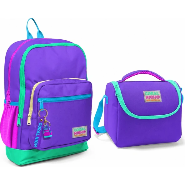 Coral High Sırt Çantası 23734+Beslenme Çantası 11734 ürün görseli 1