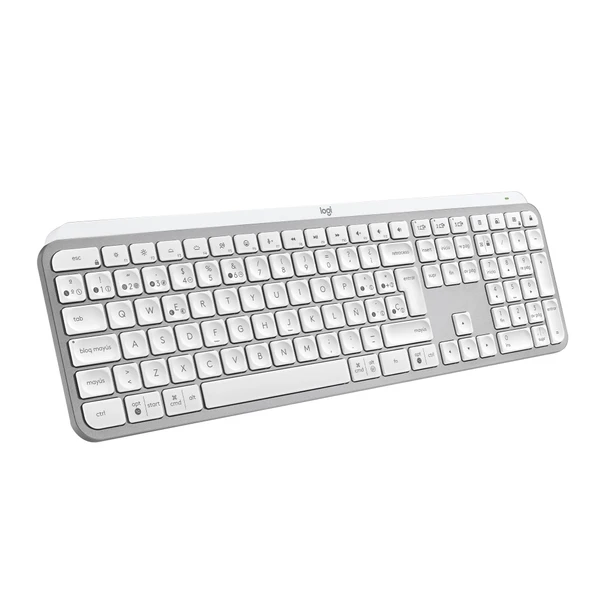 Logitech MX Keys S - Açık Gri, İspanyolca QWERTY düzeni ürün görseli 1