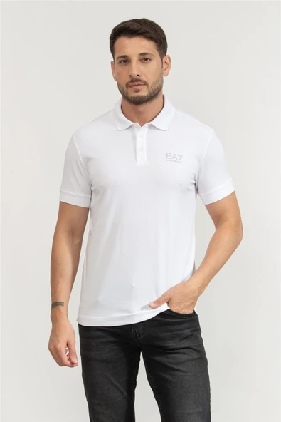 EA7 Polo Yaka Beyaz T-Shirt ürün görseli 1