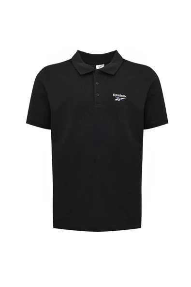 Reebok Lc 6252 Wolfino Polo Tee Erkek Tshirt - Siyah ürün görseli 1
