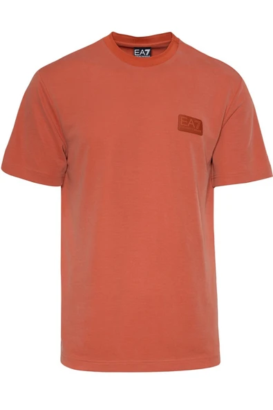 EA7 Bisiklet Yaka Turuncu T-shirt - Resim 3