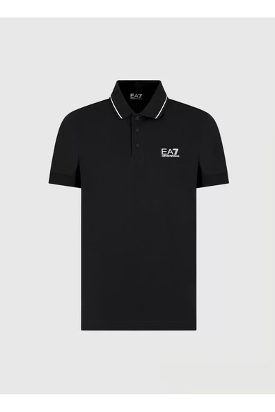 EA7 Polo Yaka Lacivert T-Shirt - Resim 5