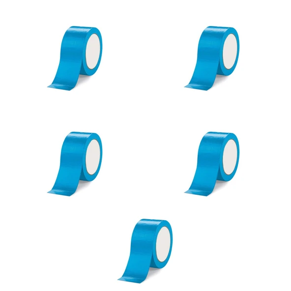 Omeyva Takviyeli Tamir Bandı - İzolasyon Onarım Çadır Bandı - Mavi - 48 mm x 10 YRD - 5 Rulo ürün görseli 1