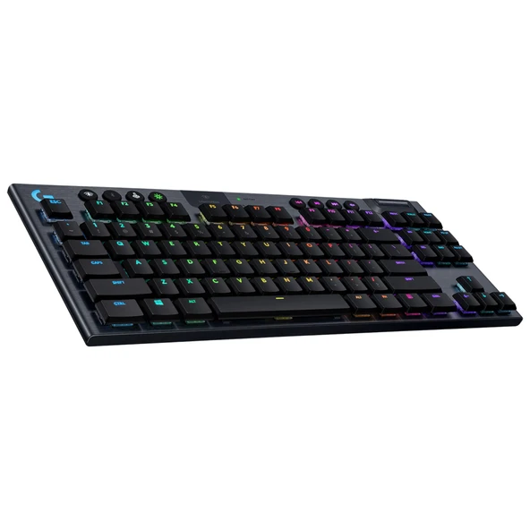 Logitech G915 TKL Dizüstü Bilgisayar ve PC için Tenkeyless Lightspeed RGB Mekanik Oyun Klavyesi, Düşük Profil Anahtarı, LIGHTSYNC RGB, Kablosuz, Bluetooth İşlevi, Siyah ürün görseli 1