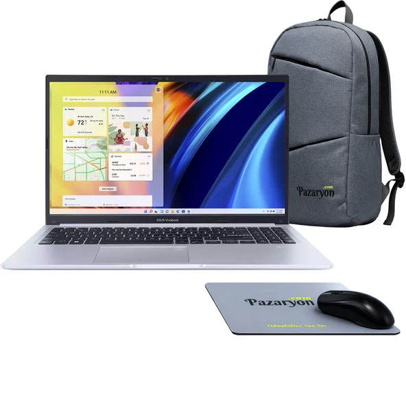Asus Vivobook 15, Core i5-13420H, 8GB RAM, 512GB SSD, 15.6" Win11+Office (Çanta&Mouse Hediyeli) ürün görseli 1