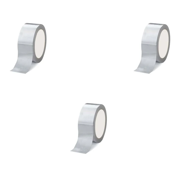 Omeyva Takviyeli Tamir Bandı - İzolasyon Onarım Çadır Bandı - Gri - 48 mm x 10 YRD - 3 Rulo ürün görseli 1