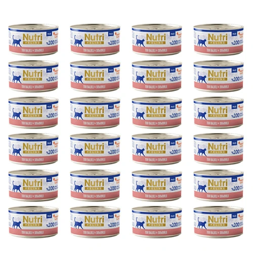 Nutri Feline Adult Pate 70Gr Ton Balıklı &Somonlu 24Adet Yaş Yetişkin Kedi Maması ürün görseli 1