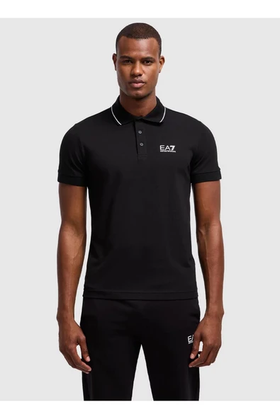 EA7 Polo Yaka Lacivert T-Shirt ürün görseli 1