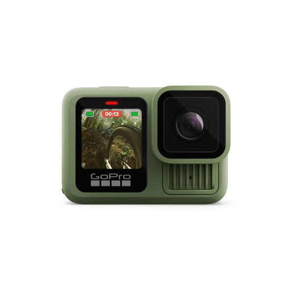 GoPro HERO13 Siyah Orman Yeşili (Sınırlı Üretim Renkli) - 5.3K60 Video, 27MP Fotoğraf + HB Serisi Lens Uyumluluğuna Sahip Su Geçirmez Aksiyon Kamerası ürün görseli 1