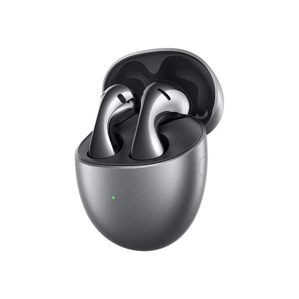 Huawei FreeBuds 5 Kablosuz Bluetooth 5.2 Kulaklık, iOS ve Android, Yüksek Çözünürlük Sertifikası, Açık Uyumlu Tasarım, Çift Bağlantı, 30 Saat Pil Ömrü, IP54, Gümüş ürün görseli 1