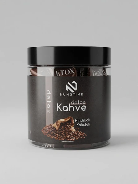 Nungtime Inülin (Hindiba) Bromelain Kakule ve Açlık Otu Içeren Coffee 21 Day Detox Ice&hot Kantaron Kremi Hediyesiyle 100 Mg ürün görseli 1