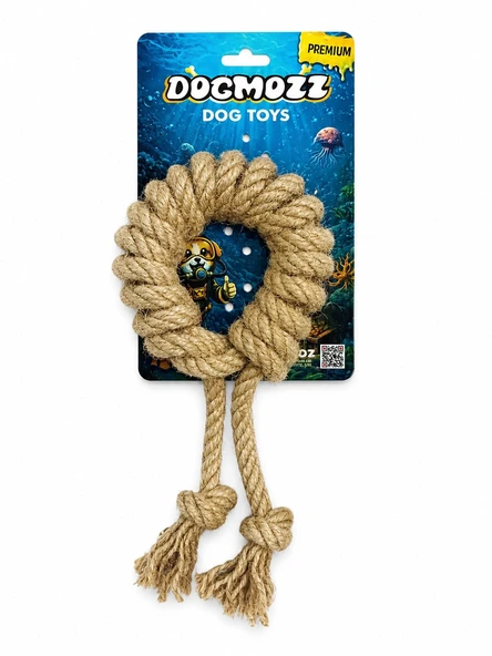 Dogmozz Premium İpli Örgülü Simit Oyuncak ürün görseli 1