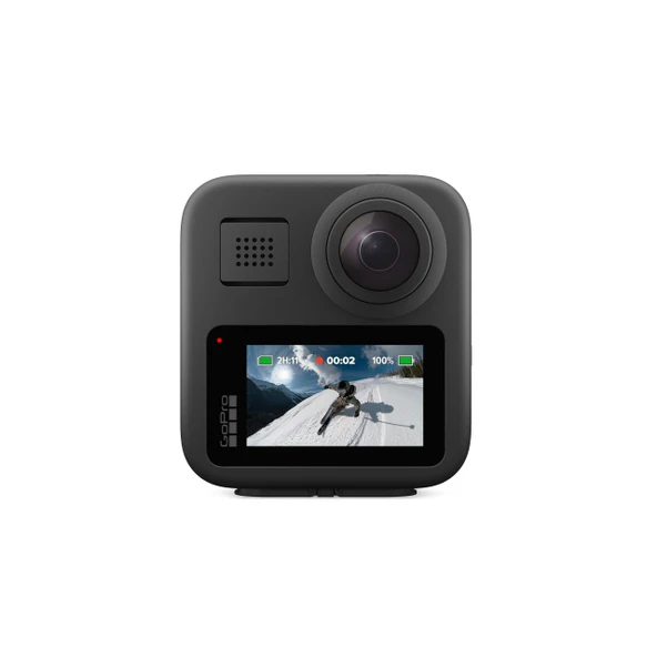 GoPro MAX – 5,6K30 HD küresel video, 16,6 MP, 360 fotoğraf, 1080p canlı akış sabitleme özelliğine sahip, su geçirmez 360+ geleneksel aksiyon kamerası ürün görseli 1