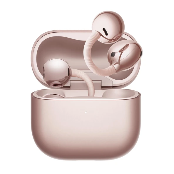 Huawei FreeClip 2, kablosuz Bluetooth kulaklık, açık kulak kulaklıklar, özellikle tüm gün kullanım için hafif, 38 saat pil ömrü, iOS ve Android, IP57, 30 ay garanti, gül altın ürün görseli 1