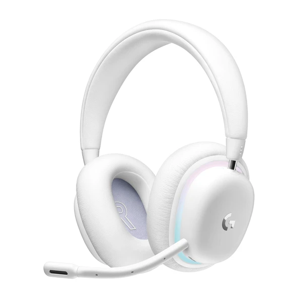 Logitech G G735 Kablosuz Oyun Kulaklığı, Özelleştirilebilir LIGHTSYNC RGB Aydınlatma, Işık Hızı, Bluetooth, Çıkarılabilir Mikrofon, PC ve Mac ile Uyumlu - Beyaz ürün görseli 1