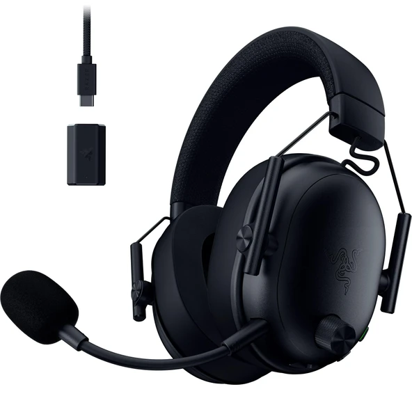 Razer BlackShark V3 - Kablosuz E-Spor Kulaklığı - Triforce 50mm Sürücü - Çıkarılabilir Geniş Bant Mikrofon - THX Uzaysal Ses - Kablosuz 2.4Ghz ve Bluetooth - FPS Profilleri - PC/Mac | Siyah ürün görseli 1