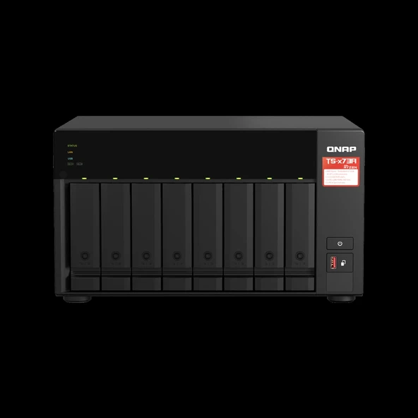 QNAP TurboNAS TS-873A 8Gb Ram 8xYuvalı Tower NAS ürün görseli 1