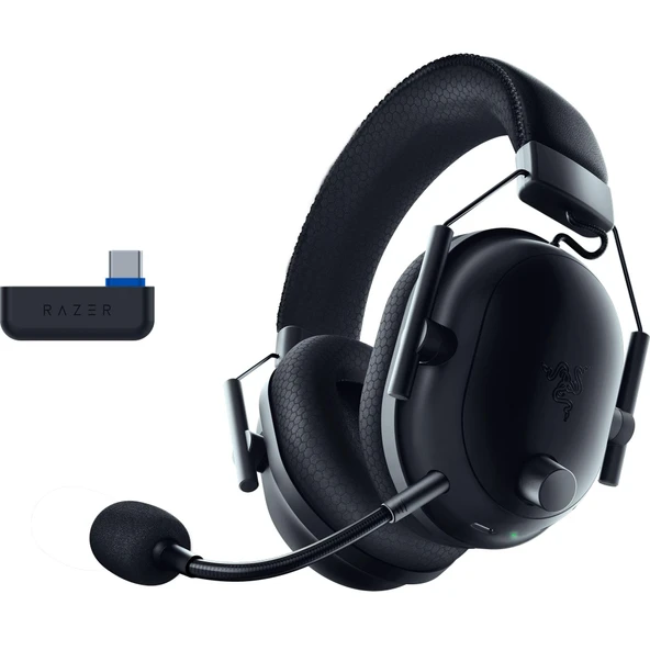 Razer BlackShark V2 Pro (Playstation) - PS5 için kablosuz konsol e-spor kulaklığı (Triforce 50mm sürücüler, HyperSpeed ​​Wireless, FPS ses profilleri, çıkarılabilir HyperClear mikrofon) Siyah ürün görseli 1