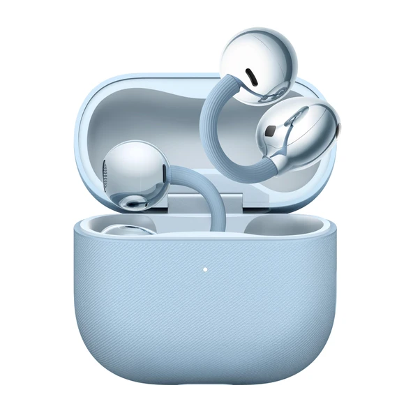 Huawei FreeClip 2, kablosuz Bluetooth kulaklık, açık kulak kulaklıklar, özellikle gün boyu kullanım için hafif, 38 saatlik pil ömrü, iOS ve Android, IP57, 30 ay garanti, mavi ürün görseli 1