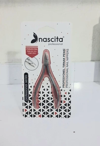 Nascita Profesyonel Kırmızı Tırnak Pensi 4mm ürün görseli 1