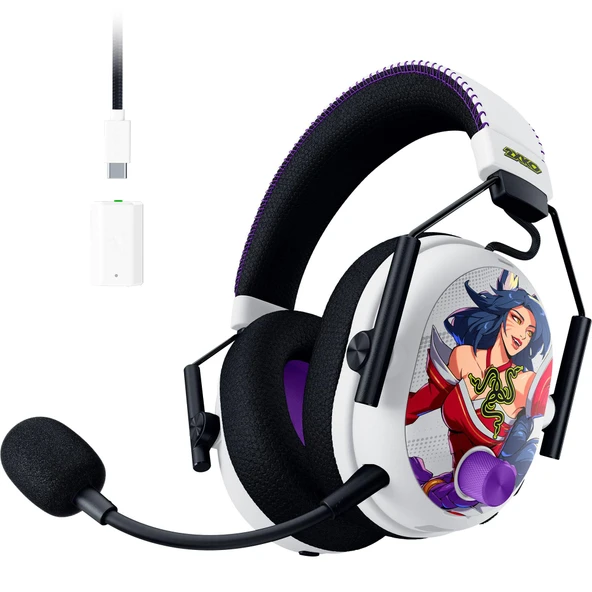 Razer BlackShark V3 Pro 2XKO Edition - ANC'li Kablosuz E-Spor Kulaklığı - Aktif Gürültü Önleme - Triforce 50mm Sürücüler - HyperSpeed ​​2,4 GHz ve Bluetooth - Xbox/PC | 2XKO ürün görseli 1
