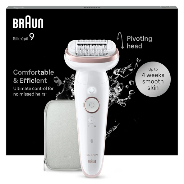 Braun Silk-épil 9 Silk·épil 9 40 adet Or, Blanc ürün görseli 1
