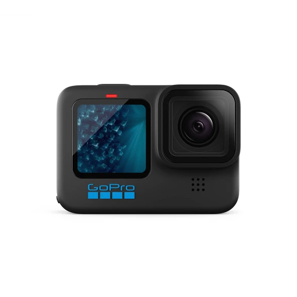 GoPro HERO11 Black - 5.3K60 Ultra HD video, 27MP fotoğraf, 1/1.9" görüntü sensörü, canlı yayın, web kamerası, stabilizasyon özelliklerine sahip su geçirmez aksiyon kamerası ürün görseli 1