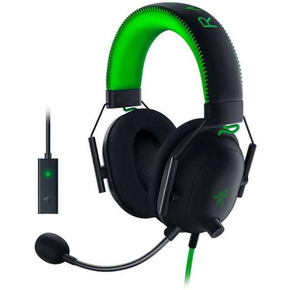Razer Blackshark V2 - USB Ses Kartlı Premium E-Spor Kulaklığı (Triforce 50mm Sürücüler, HyperClear Kardiyod Mikrofon, Gelişmiş Pasif Gürültü Engelleme, THX Spatial Audio) Özel Sürüm ürün görseli 1