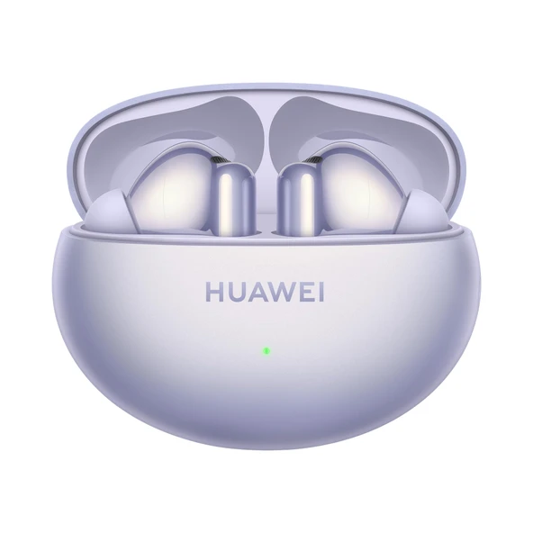 Huawei FreeBuds 6i, Intelligent Dynamic ANC 3.0, güçlü bas, hızlı şarj, daha uzun dinleme, dikkat dağıtıcı olmayan arama, IP54 tere ve suya dayanıklılık, çift cihaz bağlantısı, mor ürün görseli 1