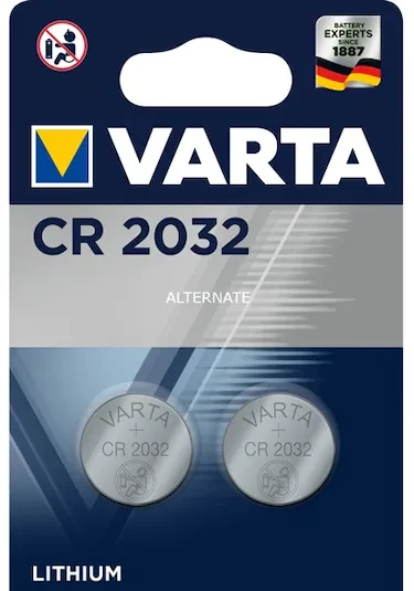 VARTA 6032 CR2032 3V ELEKTRONİK LİTYUM PİL 2'Lİ ÖZEL PAKET ürün görseli 1