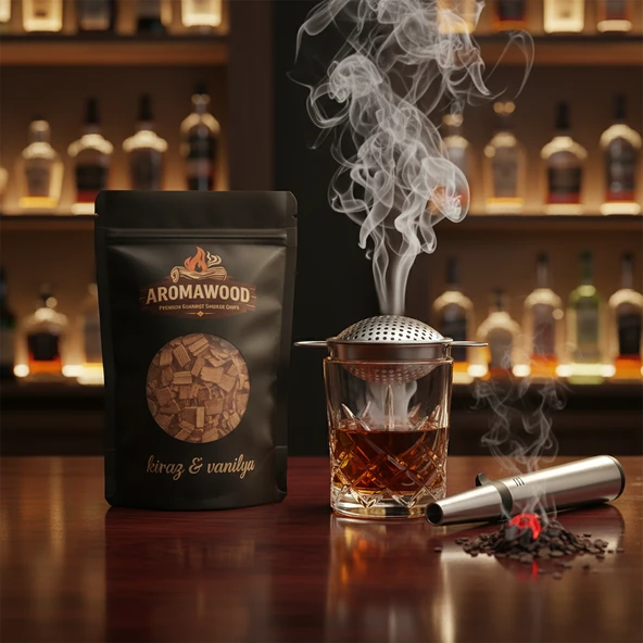 Viski & Kokteyl için Napolyon Kiraz Ağacı & Vanilya Tütsüleme Aroma Talaşı ürün görseli 1