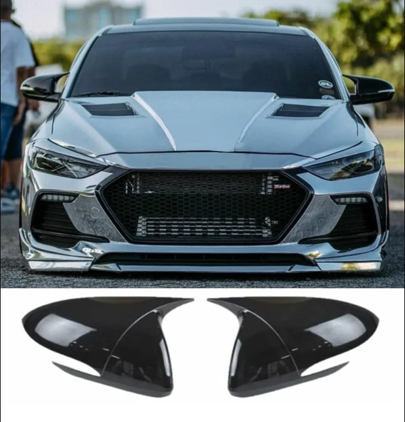 Hyundai Elantra Sinyalli 2016-2018 Uyumlu Yarasa Ayna Kapağı ürün görseli 1
