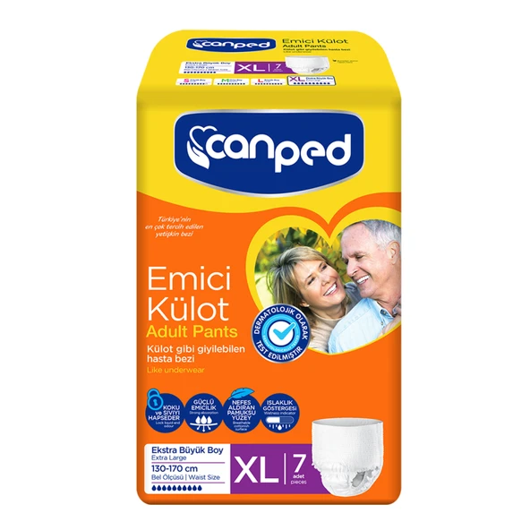 Canped Emici Külot Xl Beden Ekstra Büyük Boy 7 Adet ürün görseli 1