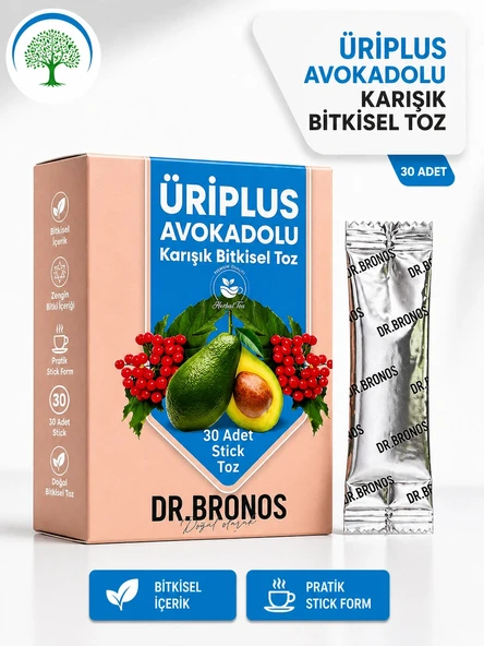 ÇareBurada | Dr. Bronos ÜRİPlus Avokadolu Karışık Bitkisel Toz 30 Stick ürün görseli 1