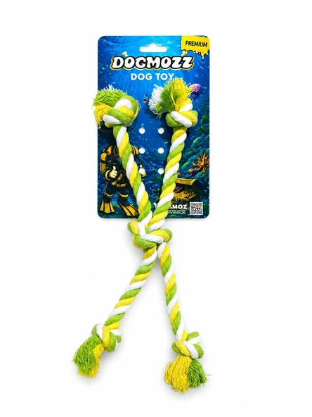 Dogmozz Premium 5 Düğümlü Çift İpli Diş Kaşıma İpi 30 Cm ürün görseli 1