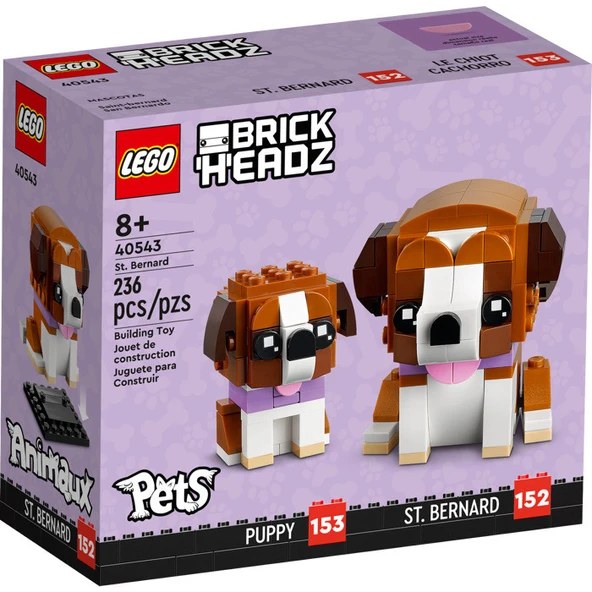 LEGO 40543 Brickheadz St. Bernard ürün görseli 1
