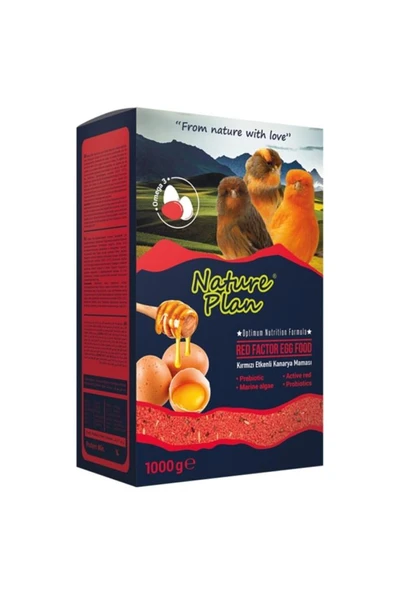 Nature Plan 1000 gr Kırmızı Etkenli Kuş Maması  Skt:11/2027 ürün görseli 1