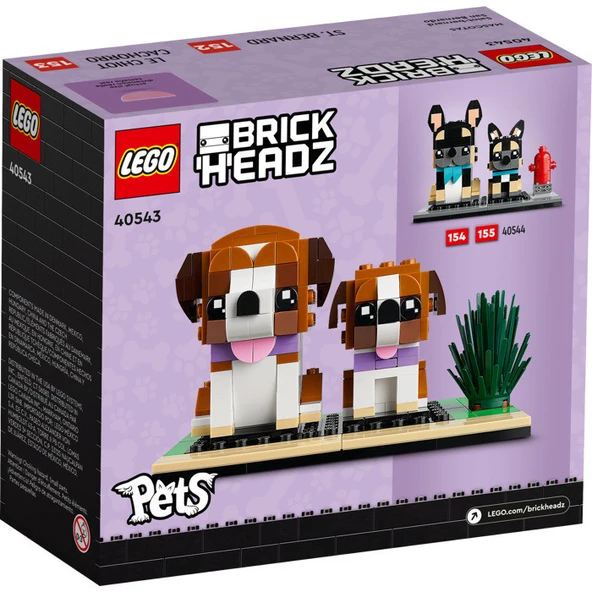 LEGO 40543 Brickheadz St. Bernard - Resim 3