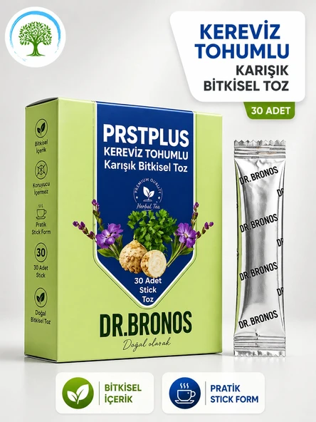 ÇareBurada | Dr. Bronos PRST Kereviz Tohumlu Karışık Bitkisel Toz 30 Stick ürün görseli 1