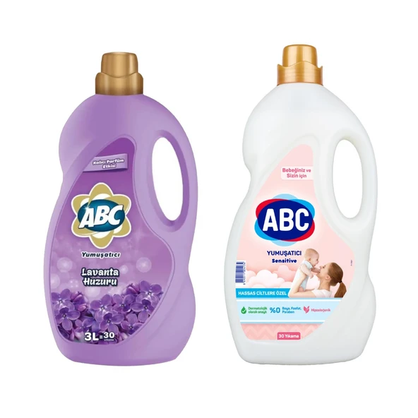 ABC Yumuşatıcı 3 lt Lavanta ve Sensitive 2 li Set ürün görseli 1
