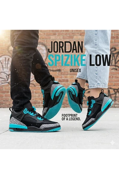 PTTAVM: Nike Jordan Spizike Low GS Unisex Spor Ayakkabı Siyah |