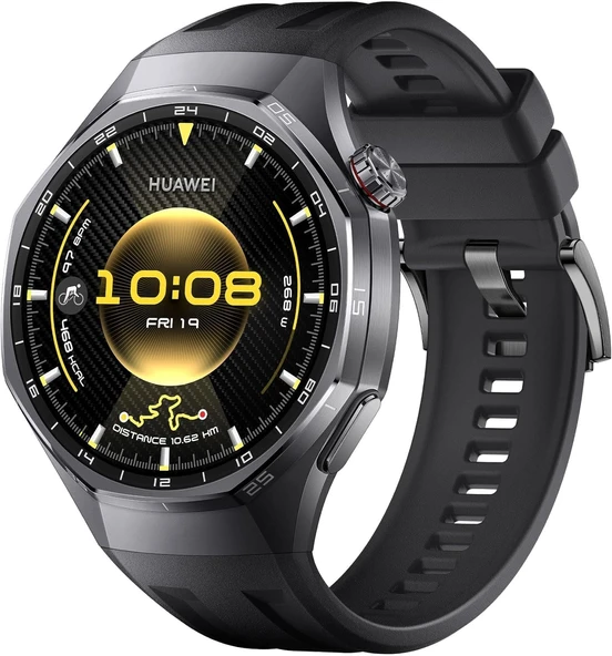 Huawei Watch GT 6 Pro GPS Akıllı Saat, 46 mm (1,47") AMOLED Dokunmatik Ekran, 21 Güne Kadar Pil Ömrü, Profesyonel Düzeyde Bisiklet, 100'den Fazla Spor Modu, iOS ve Android, EKG Analizi, Tüm Gün ürün görseli 1