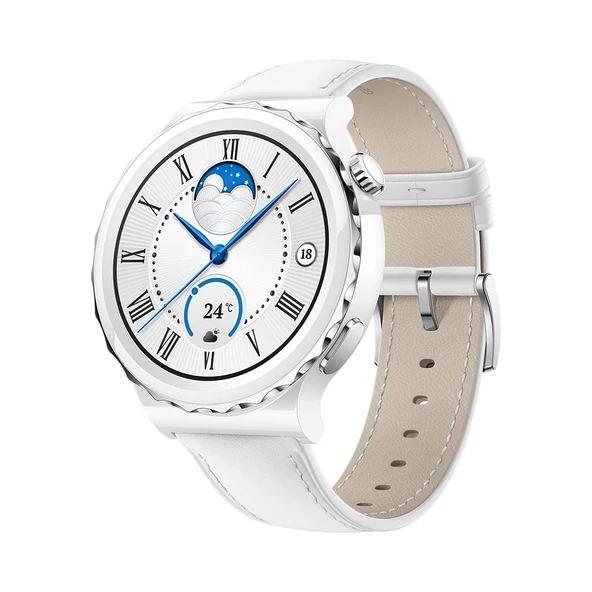 Huawei Watch GT 3 Pro, Klasik, 43 mm, Beyaz ürün görseli 1