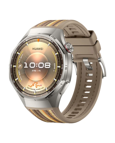 Huawei Watch GT 6 Pro Akıllı Saat, GPS, EKG, 1,47" AMOLED ekran, 21 güne kadar pil ömrü, kapsamlı bisiklet özellikleri, 100'den spor modu, Android™ ve iOS ile uyumlu, sağlık izleme, kahverengi, 46 mm ürün görseli 1