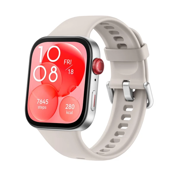 Huawei Watch FIT 3 Akıllı Saat, Bluetooth Aramaları, GPS, Akıllı Saat, iOS ve Android, 1,82" AMOLED Ekran, 10 Güne Kadar Pil, Sağlık ve Fitness Yönetimi, +6 Ay Uzatılmış Garanti, Beyaz ürün görseli 1