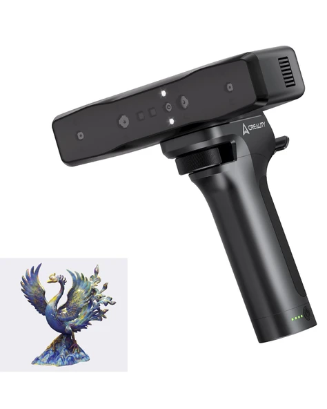 3D Baskı için Creality Otter Lite 3D Tarayıcı, Kablosuz El Tipi Tarayıcı, 0,05 mm Doğruluk, Sarsıntı Önleyici Takip, 30 fps'ye kadar Hız, 20-2000 mm arası Nesneler için 24 bit Tam Renkli Tarama ürün görseli 1